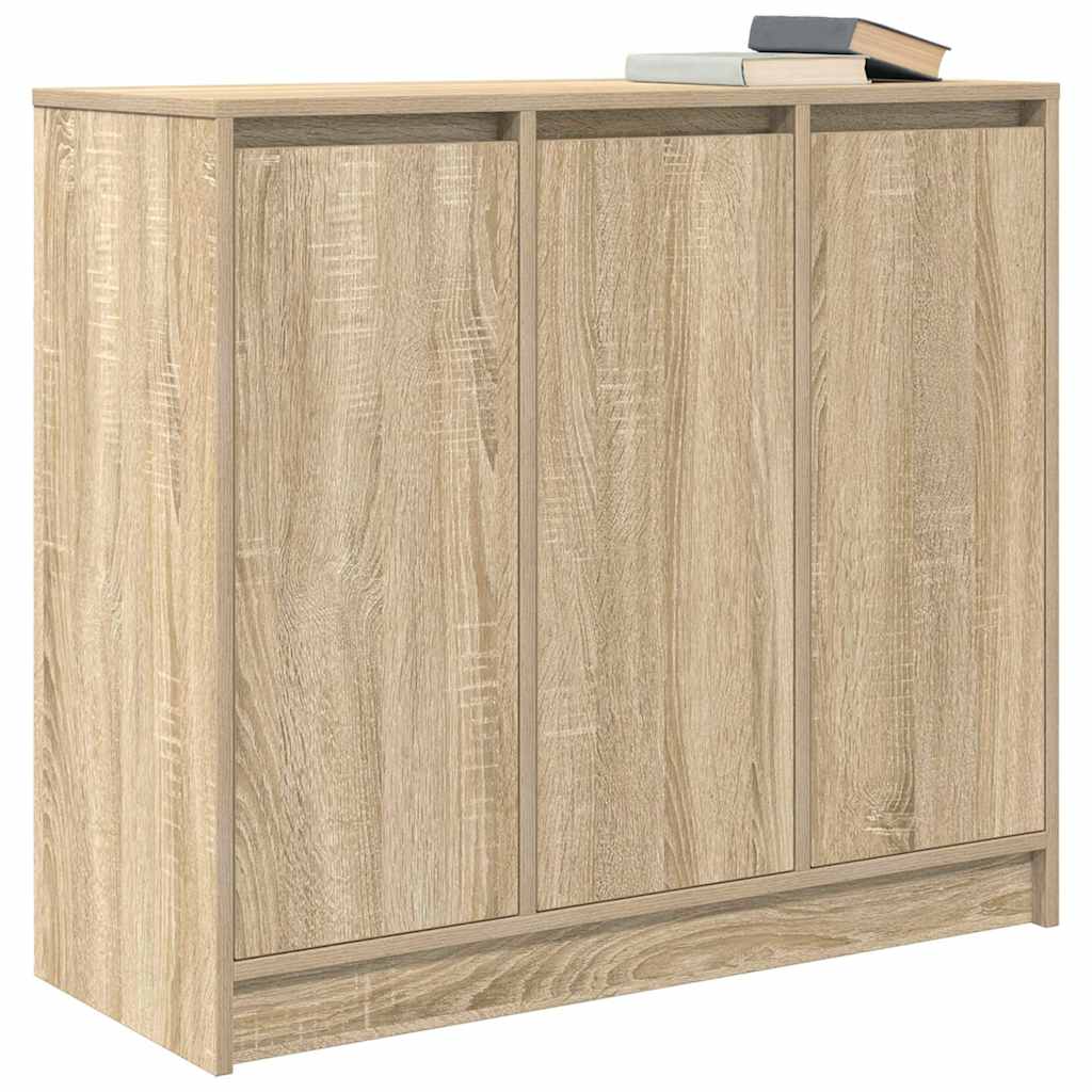 Skjenk sonoma eik 85x34x76 cm konstruert tre