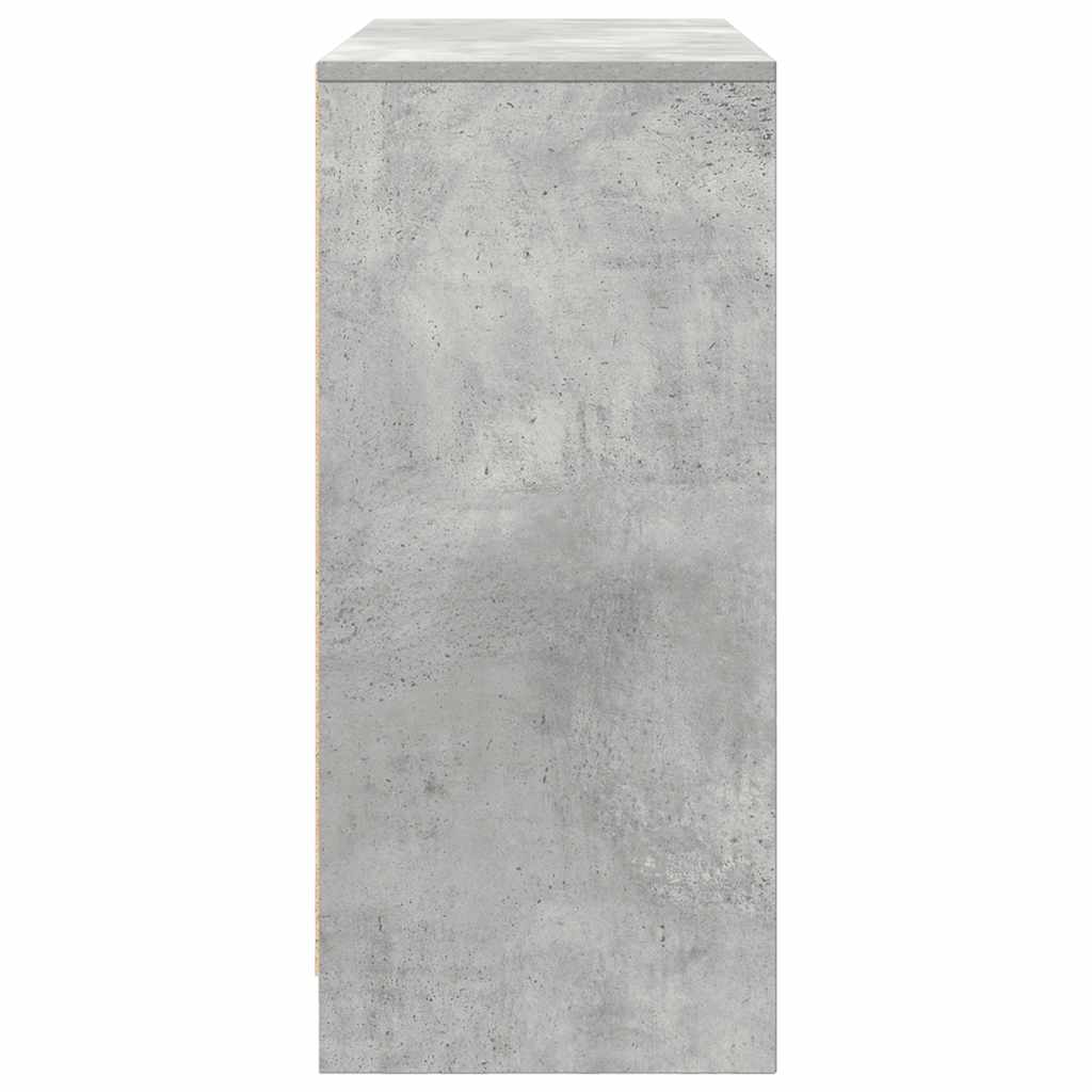 Skjenk betonggrå 85x34x76 cm konstruert tre