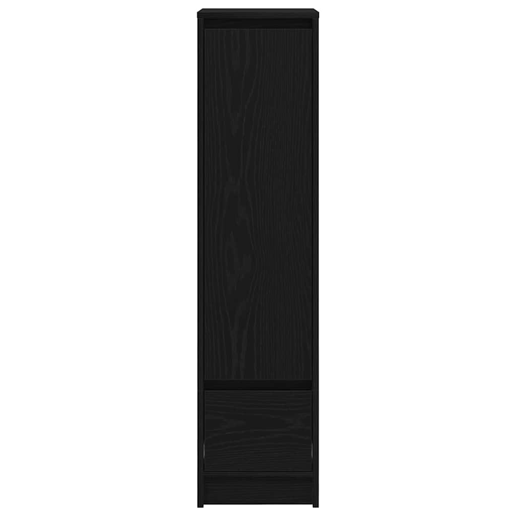 Høybord svart eik 29,5x34x119,5 cm konstruert tre