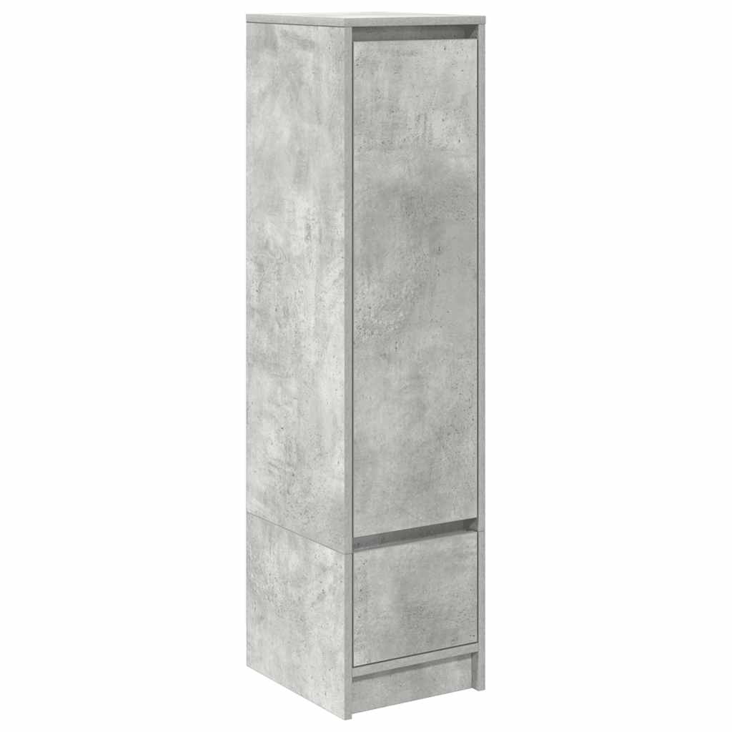 Highboard betonggrå 29,5x34x119,5 cm konstruert tre