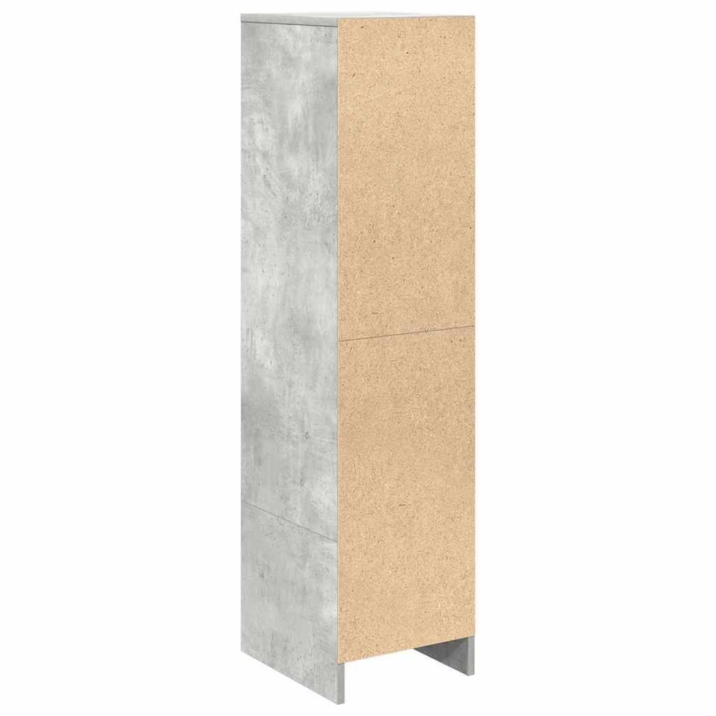 Highboard betonggrå 29,5x34x119,5 cm konstruert tre