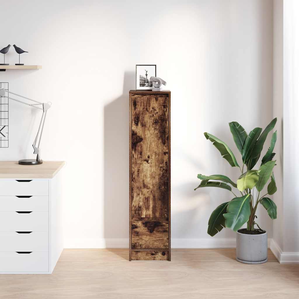 Highboard røkt eik 29,5x34x119,5 cm konstruert tre