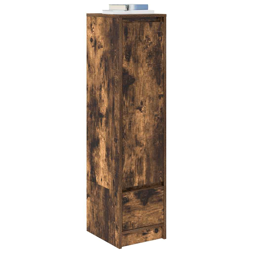 Highboard røkt eik 29,5x34x119,5 cm konstruert tre