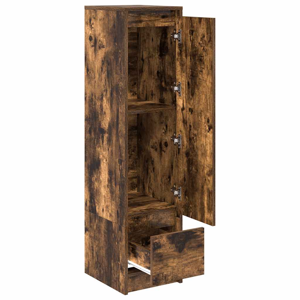 Highboard røkt eik 29,5x34x119,5 cm konstruert tre