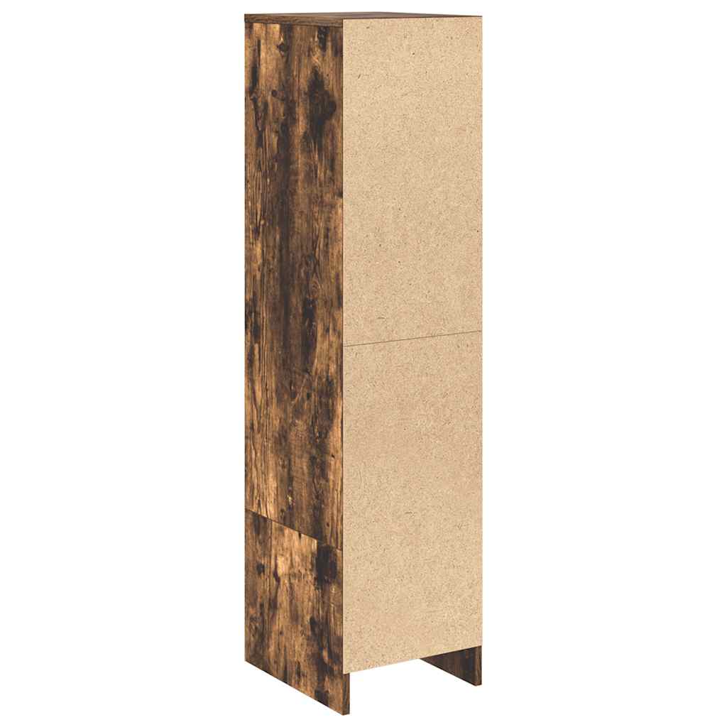 Highboard røkt eik 29,5x34x119,5 cm konstruert tre