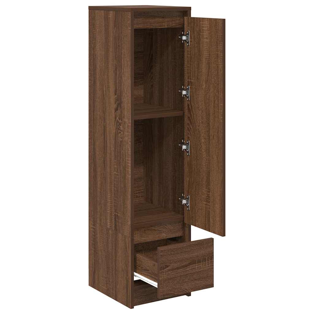 Høybord brun eik 29,5x34x119,5 cm konstruert tre