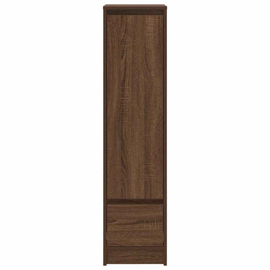 Høybord brun eik 29,5x34x119,5 cm konstruert tre