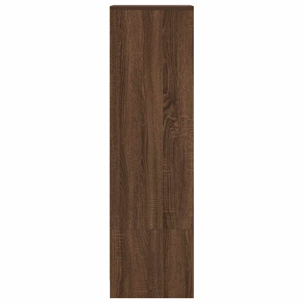 Høybord brun eik 29,5x34x119,5 cm konstruert tre