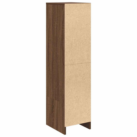 Høybord brun eik 29,5x34x119,5 cm konstruert tre