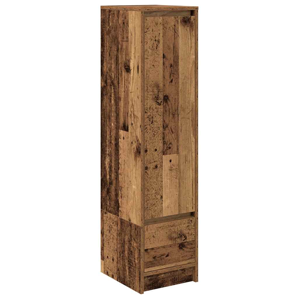 Highboard gammelt tre 29,5x34x119,5 cm konstruert tre
