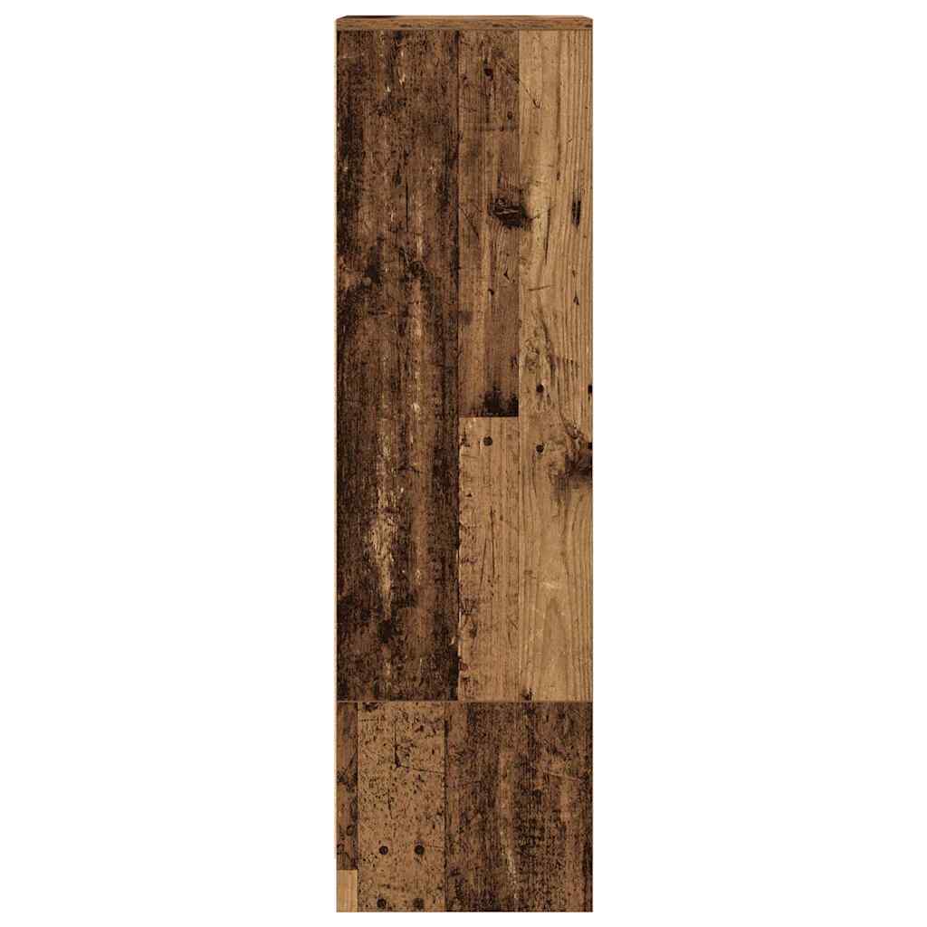 Highboard gammelt tre 29,5x34x119,5 cm konstruert tre