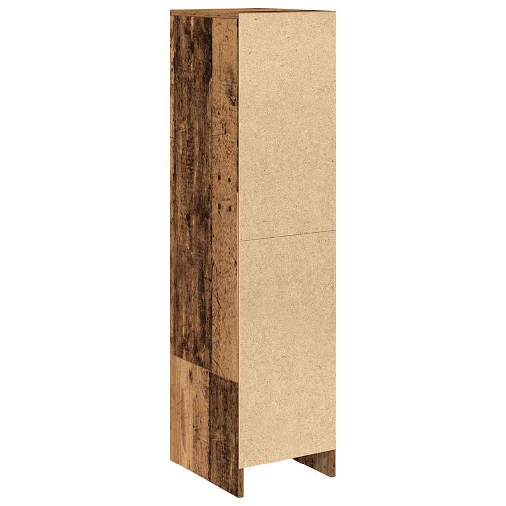 Highboard gammelt tre 29,5x34x119,5 cm konstruert tre