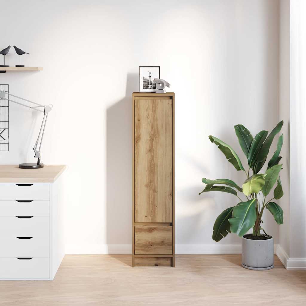 Highboard artisan eik 29,5x34x119,5 cm konstruert tre
