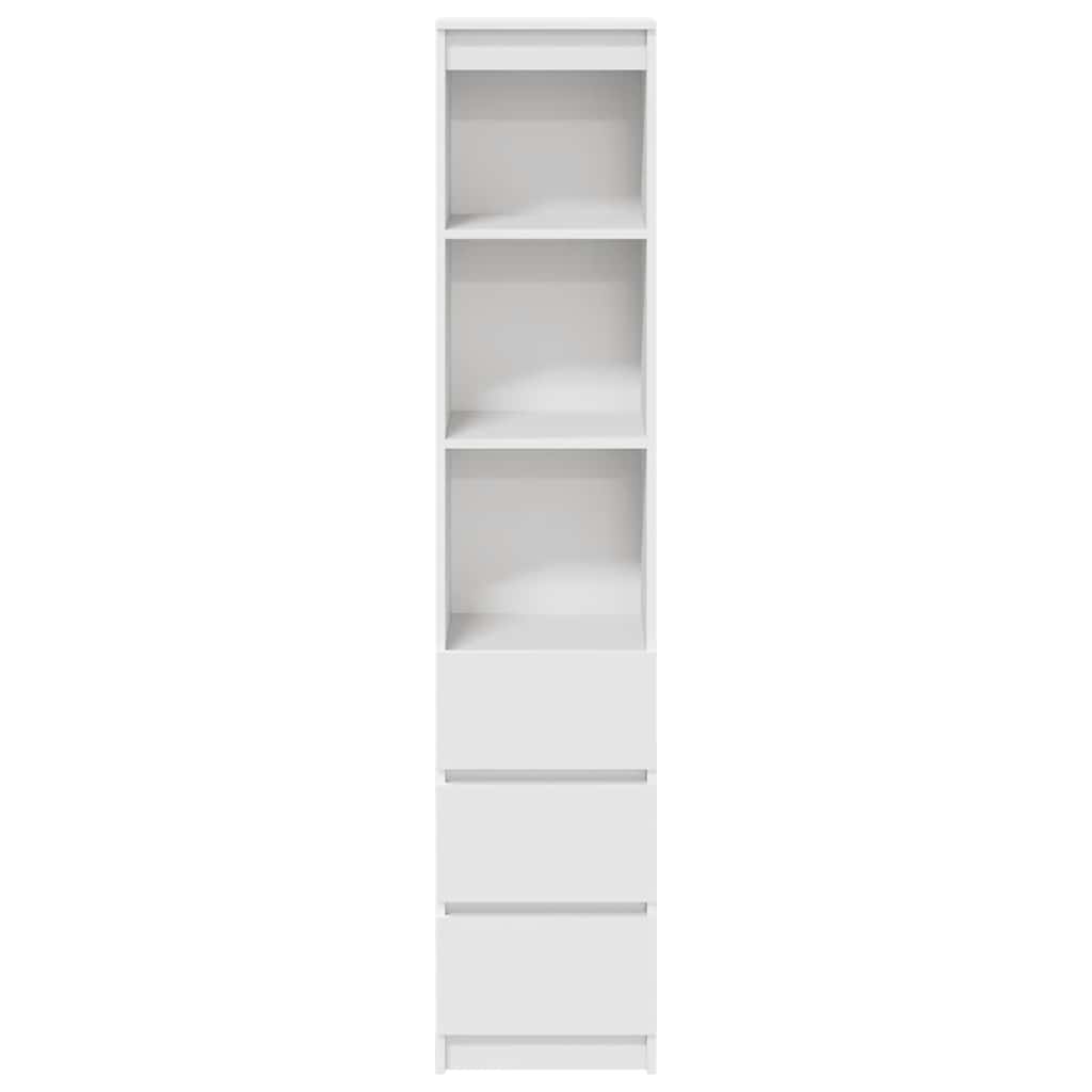 Høybord hvit 37,5x35x180 cm konstruert tre