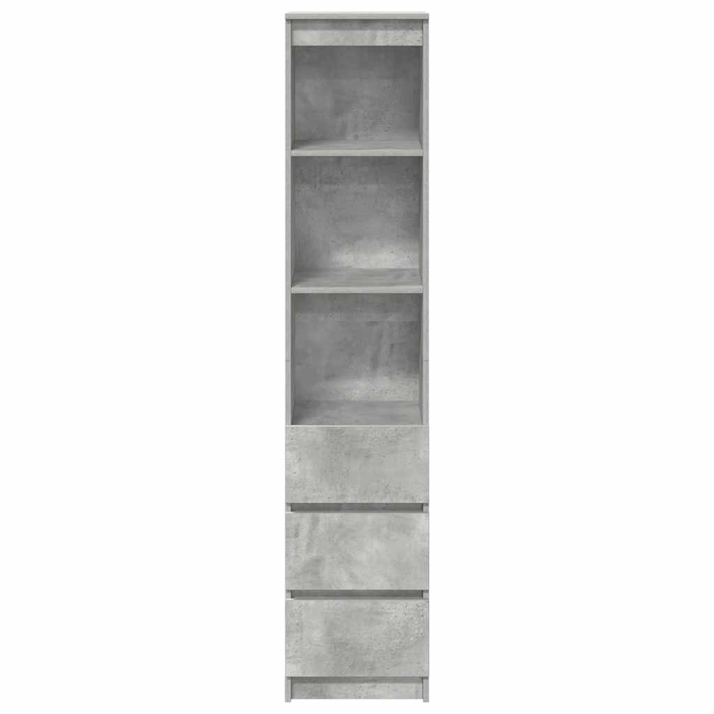 Høybord betonggrå 37,5x35x180 cm konstruert tre