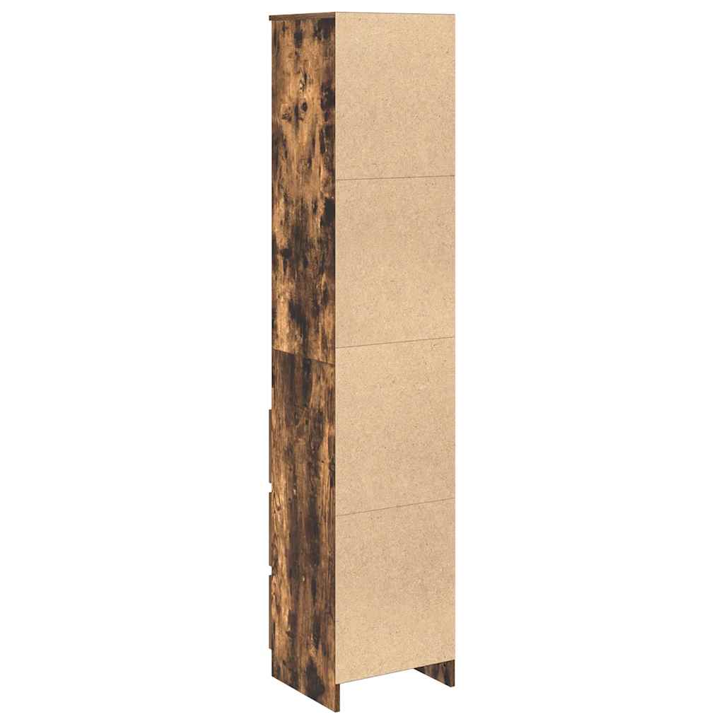 Høybord røkt eik 37,5x35x180 cm konstruert tre