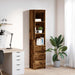 Highboard gammelt tre 37,5x35x180 cm konstruert tre