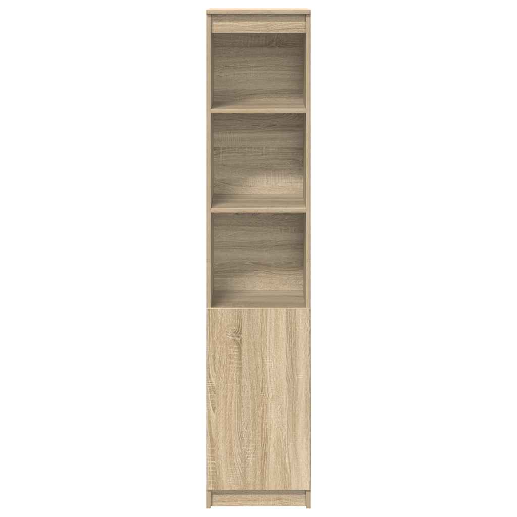 Høybord sonoma eik 37,5x35x180 cm konstruert tre