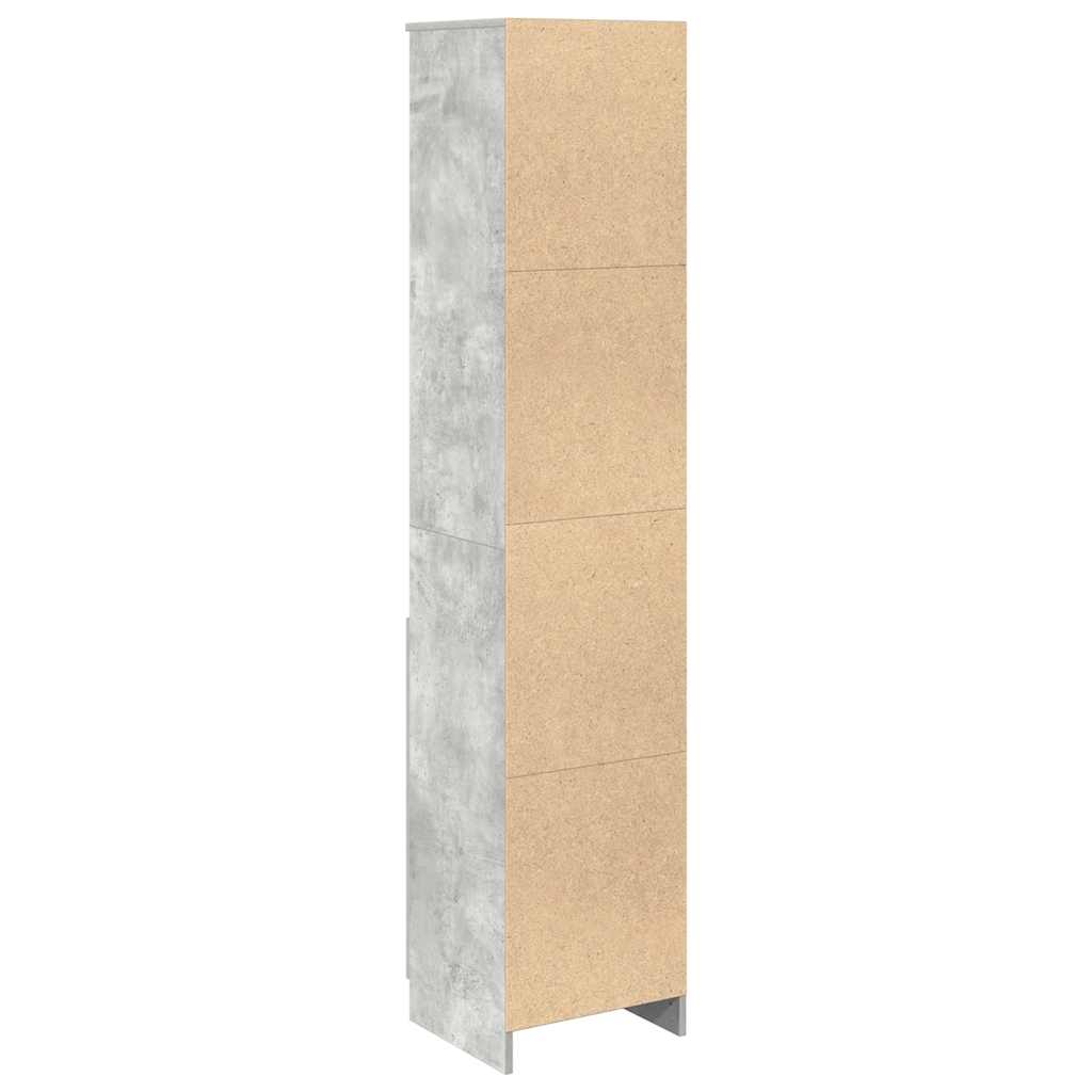 Høybord betonggrå 37,5x35x180 cm konstruert tre
