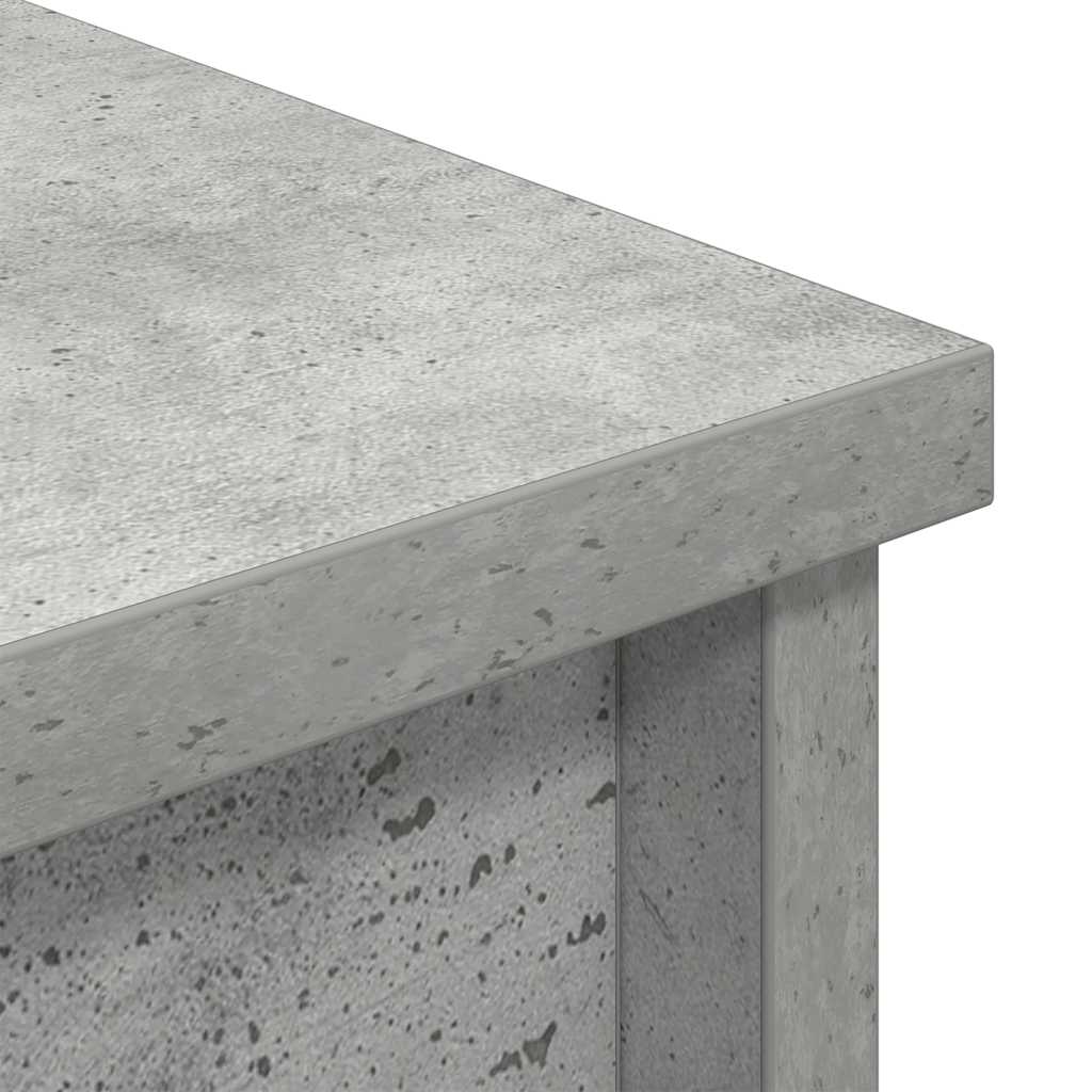 Høybord betonggrå 37,5x35x180 cm konstruert tre