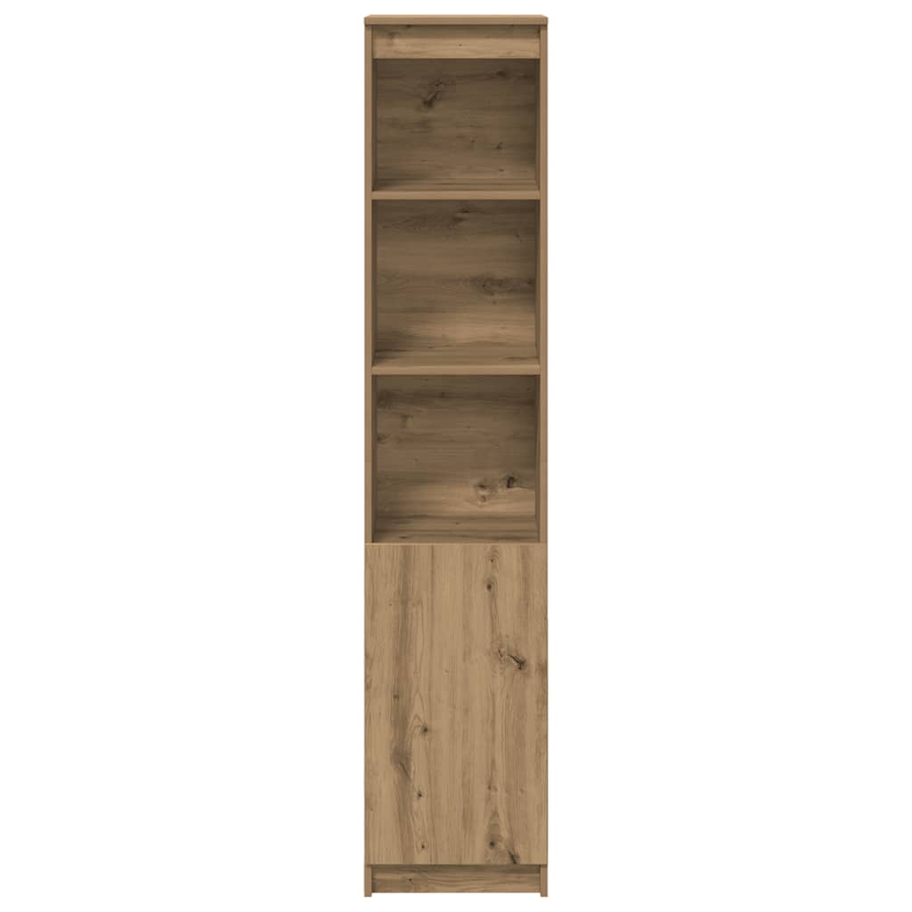 Highboard artisan eik 37,5x35x180 cm konstruert tre