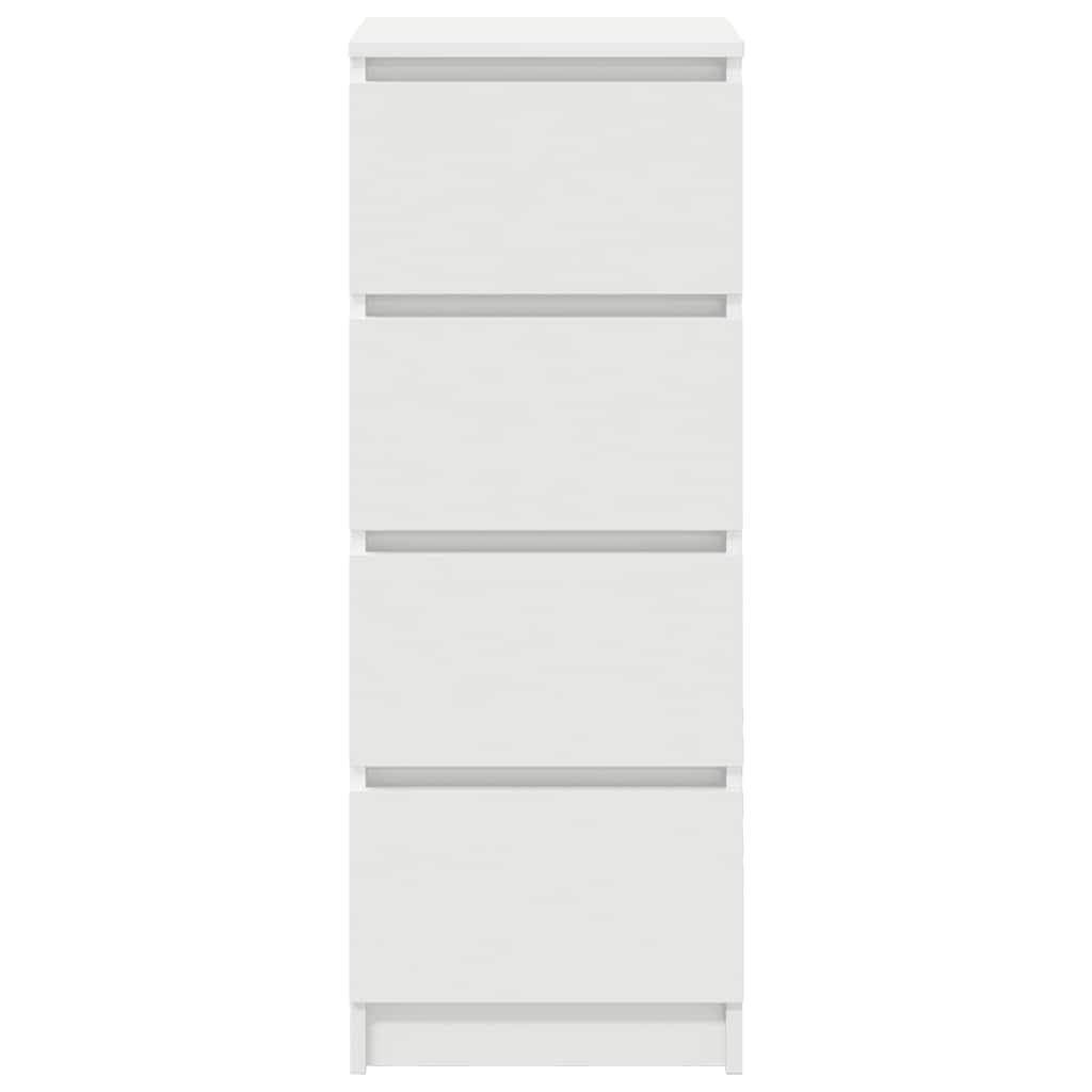 Skjenk hvit 37,5x35x99 cm konstruert tre