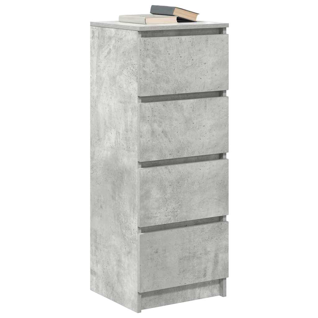 Skjenk betonggrå 37,5x35x99 cm konstruert tre