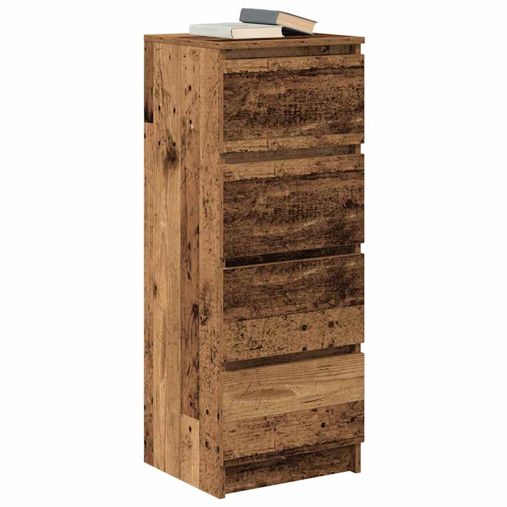 Skjenk gammelt tre 37,5x35x99 cm konstruert tre