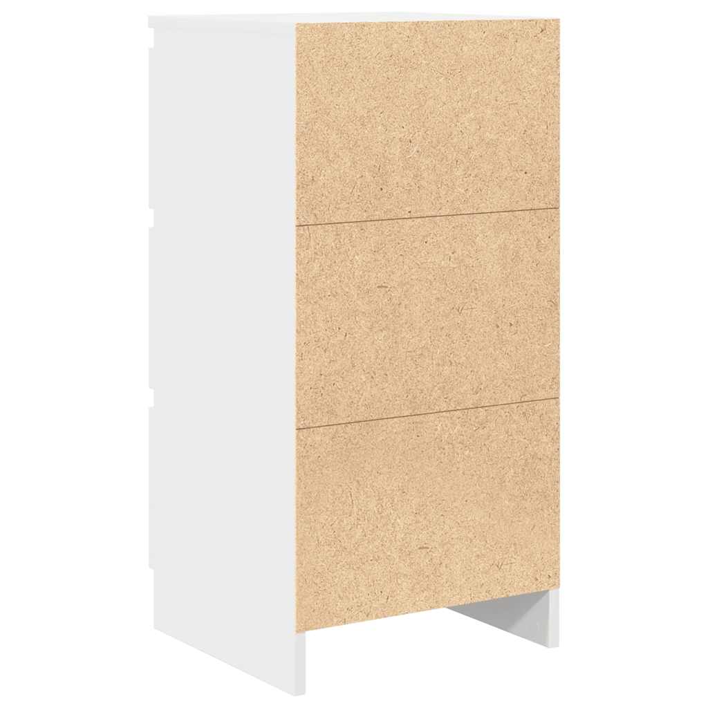 Skjenk hvit 37,5x35x76 cm konstruert tre