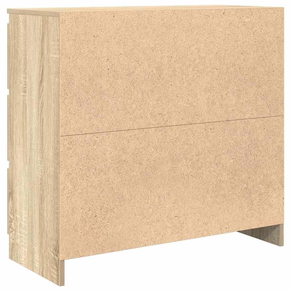 Skjenk sonoma eik 80x35x76 cm konstruert tre