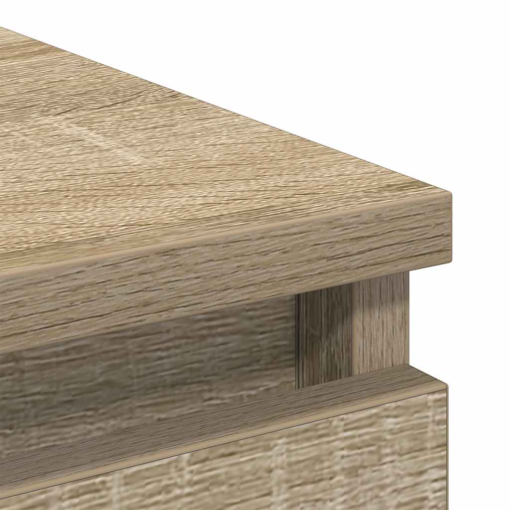 Skjenk sonoma eik 80x35x76 cm konstruert tre