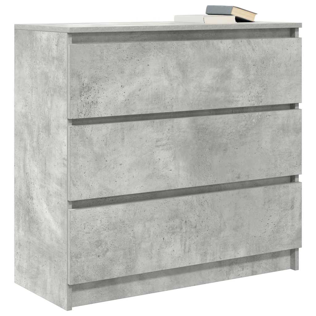 Skjenk betonggrå 80x35x76 cm konstruert tre