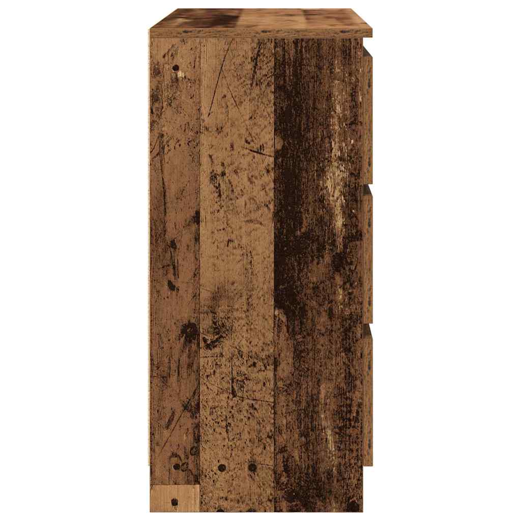 Skjenk gammelt tre 80x35x76 cm konstruert tre