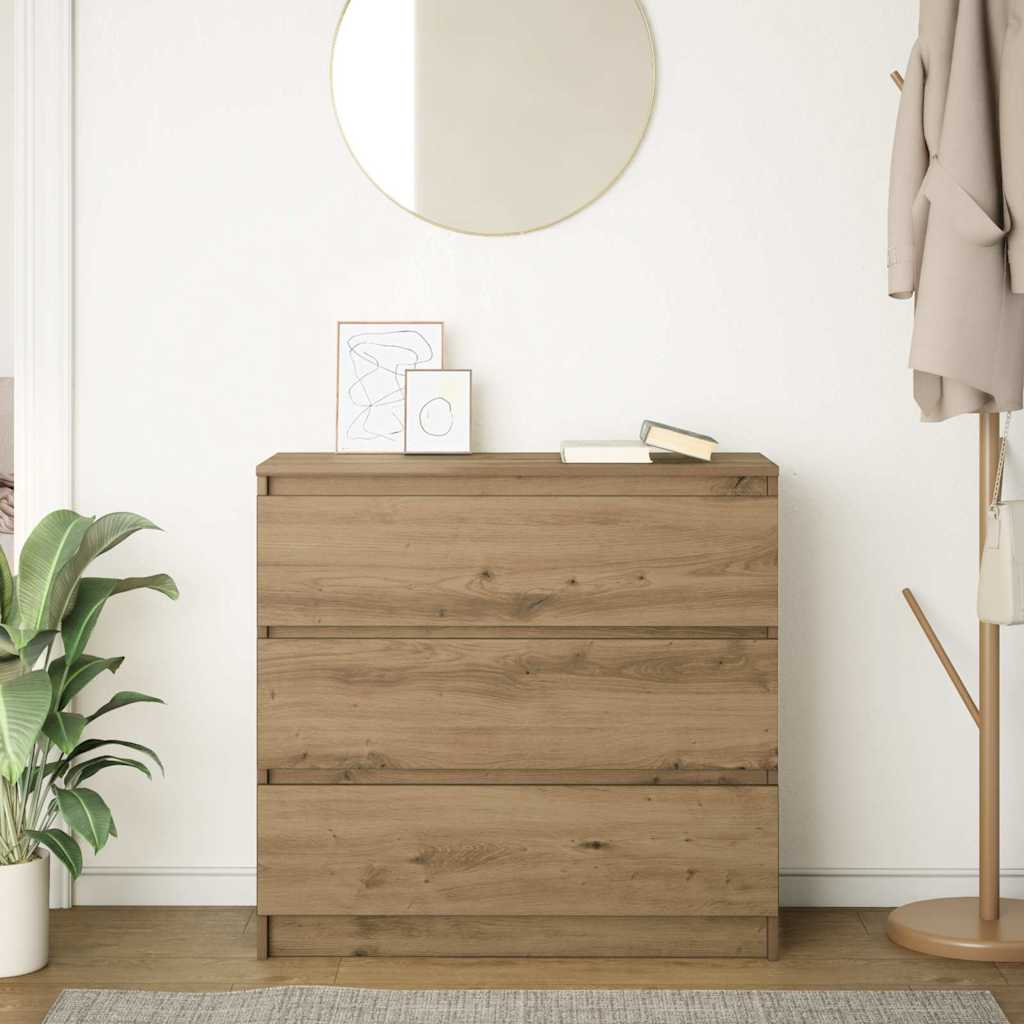 Skjenk artisan eik 80x35x76 cm konstruert tre