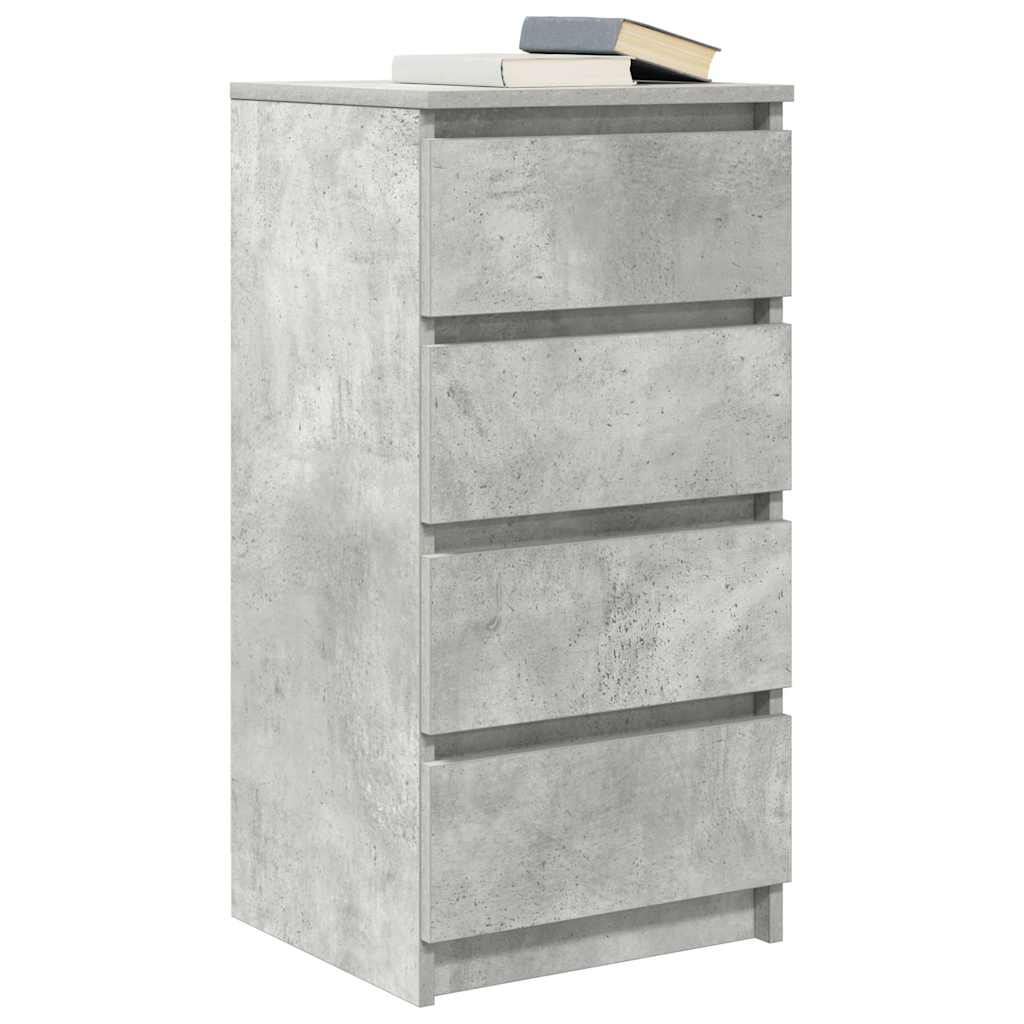 Skjenk betonggrå 37,5x35x76 cm konstruert tre