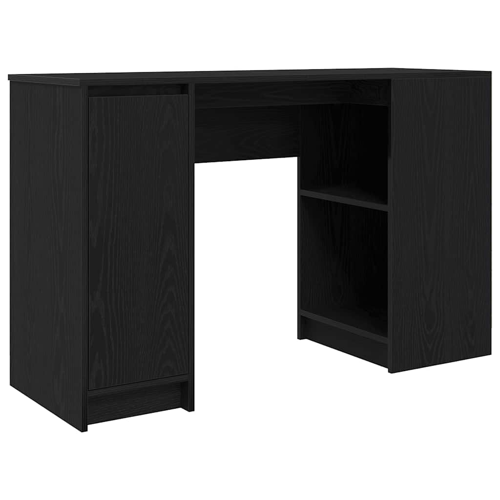 Skrivebord svart eik 120x42x76 cm konstruert tre