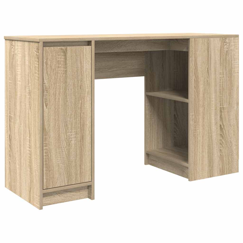 Skrivebord sonoma eik 120x42x76 cm konstruert tre