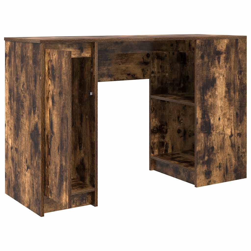 Skrivebord røkt eik 120x42x76 cm konstruert tre