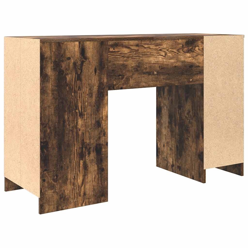 Skrivebord røkt eik 120x42x76 cm konstruert tre