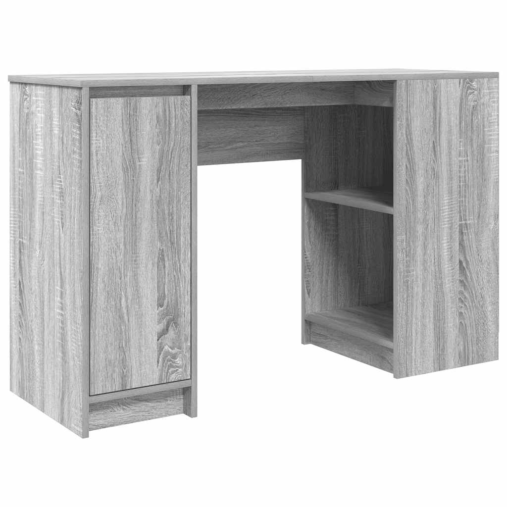 Skrivebord grå sonoma 120x42x76 cm konstruert tre