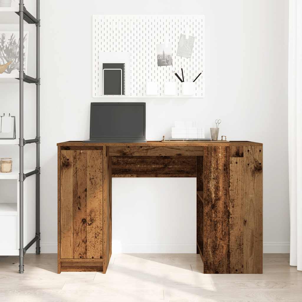 Skrivebord gammelt tre 120x42x76 cm konstruert tre