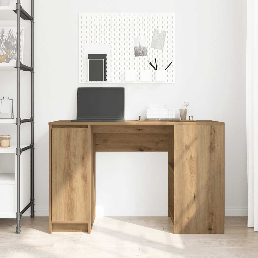 Skrivebord artisan eik 120x42x76 cm konstruert tre