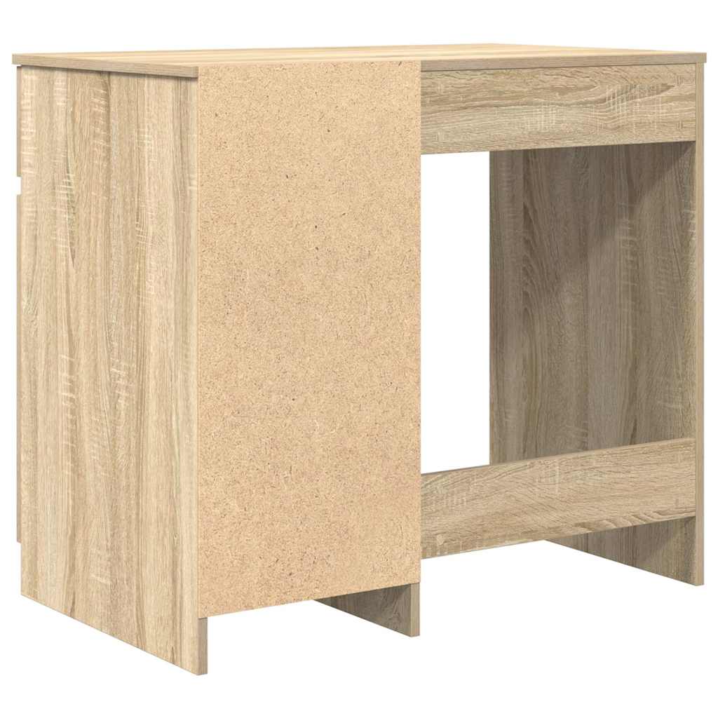Skrivebord sonoma eik 86x49x76 cm konstruert tre