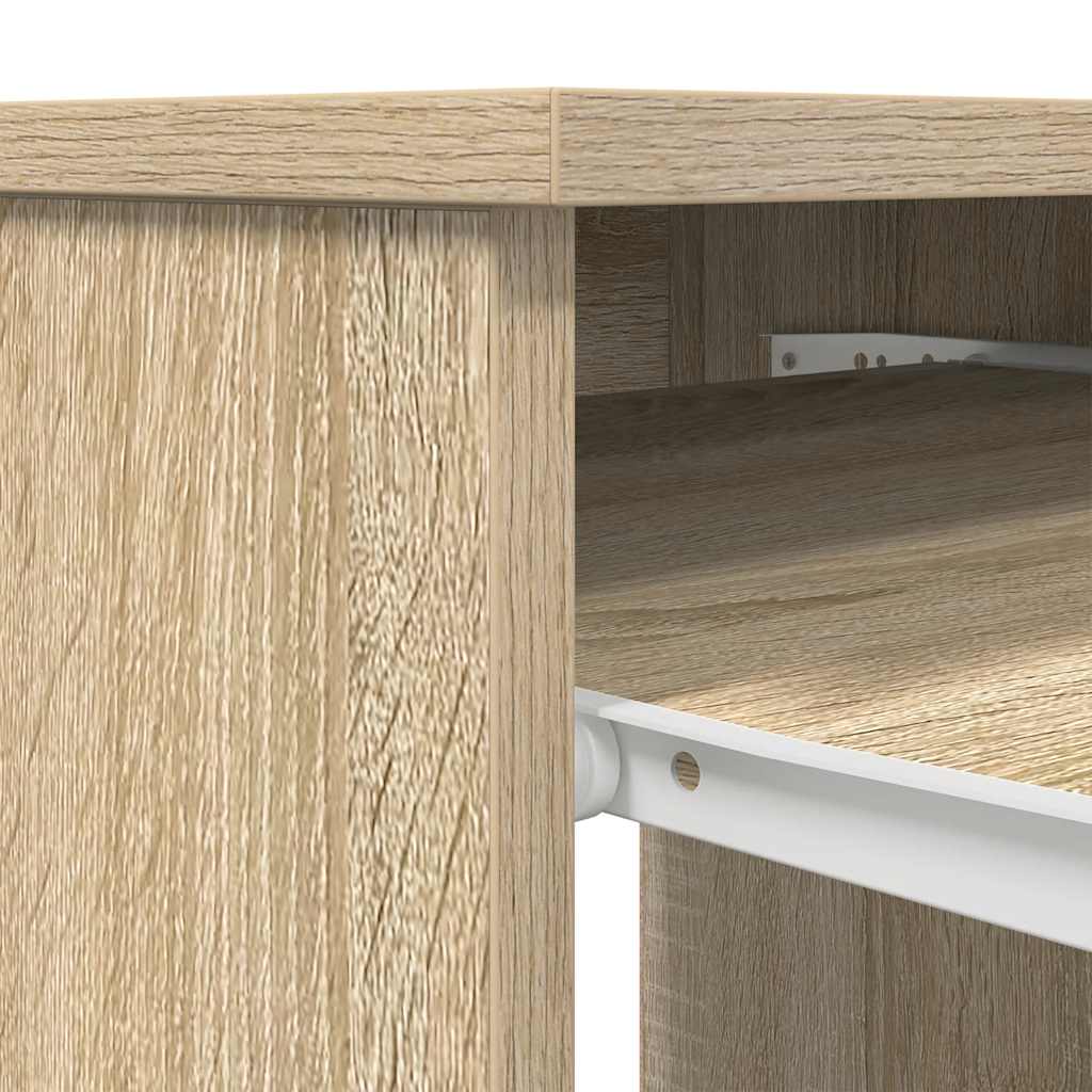 Skrivebord sonoma eik 86x49x76 cm konstruert tre