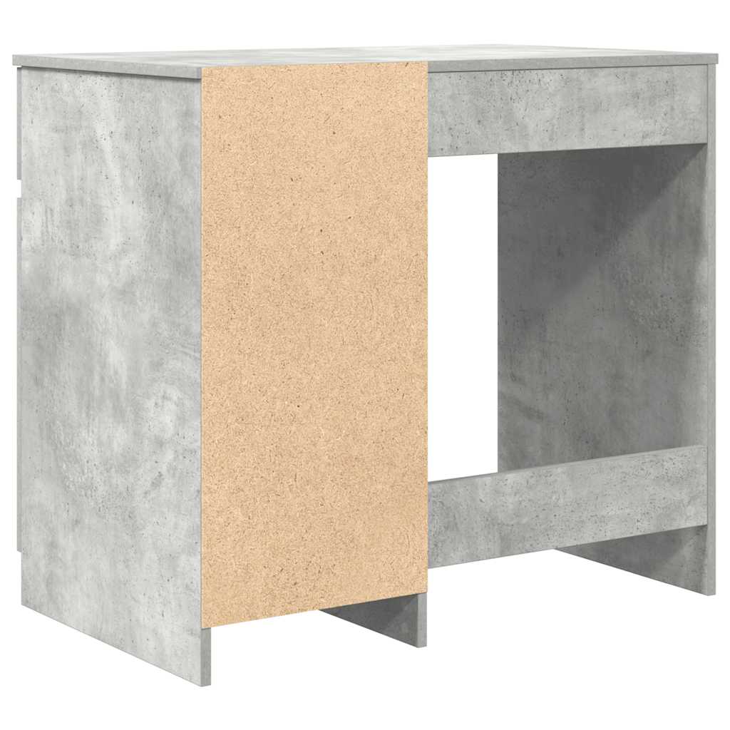 Skrivebord betonggrå 86x49x76 cm konstruert tre