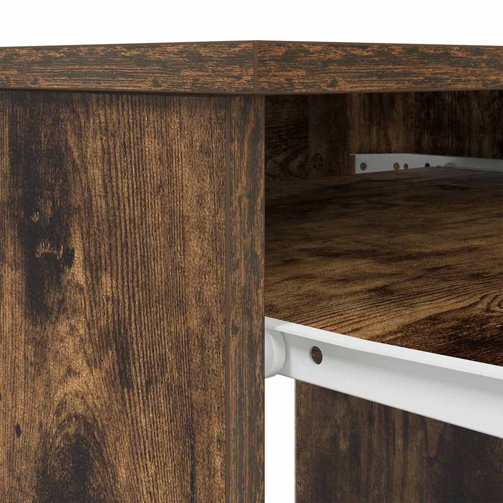 Skrivebord røkt eik 86x49x76 cm konstruert tre