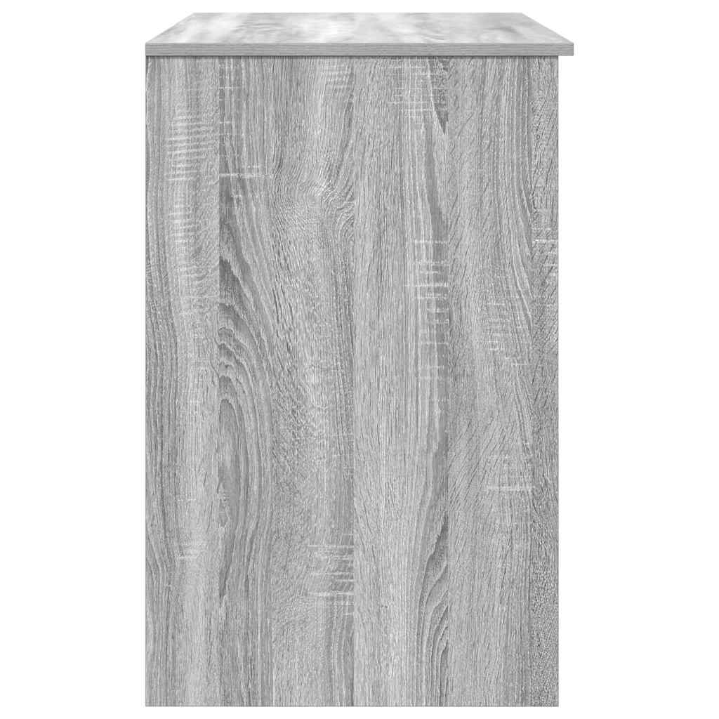 Skrivebord grå sonoma 86x49x76 cm konstruert tre