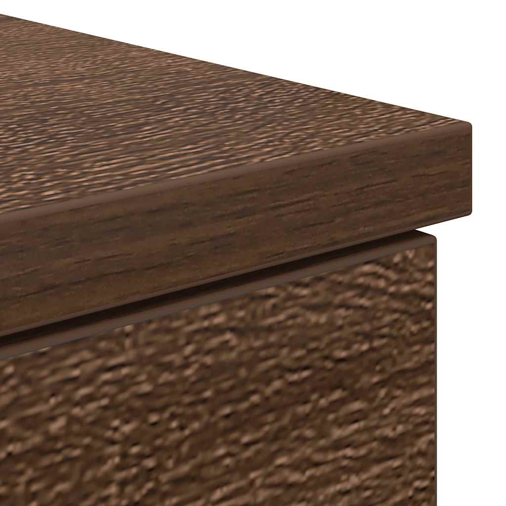 Skrivebord brun eik 86x49x76 cm konstruert tre