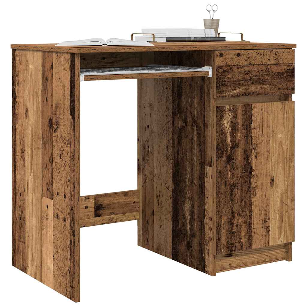 Skrivebord gammelt tre 86x49x76 cm konstruert tre