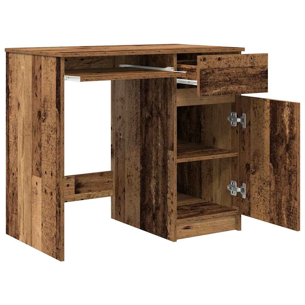 Skrivebord gammelt tre 86x49x76 cm konstruert tre